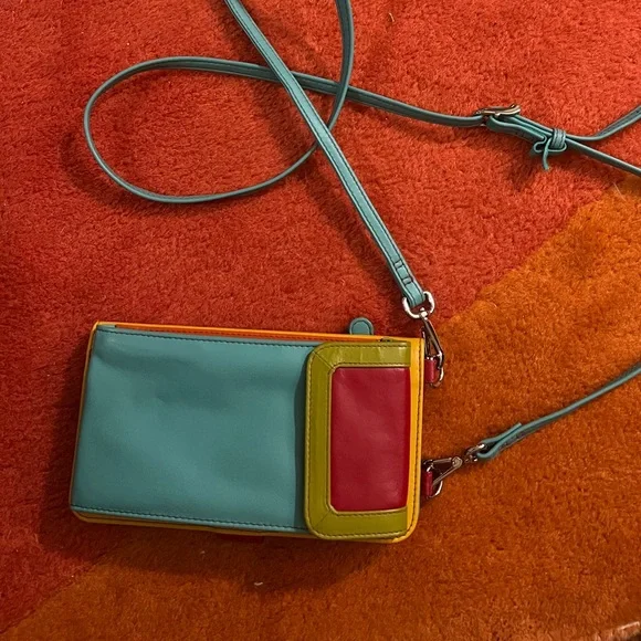 ili New York Wallet Crossbody Bag Leather - Picture 2 of 4